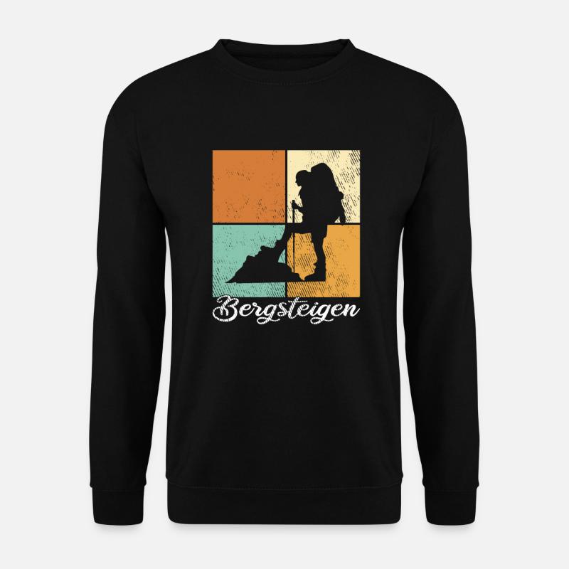 Bergsteigen - Unisex Pullover - Schwarz