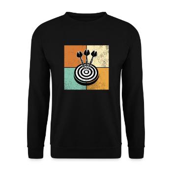 Darts - Unisex Sweatshirt - black - Front - Alina (178cm) & Michal (187cm)