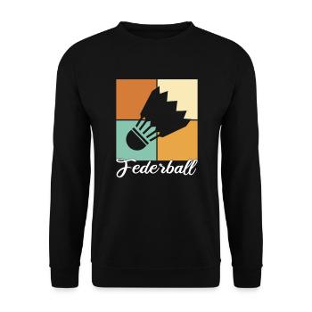 Federball - Unisex Pullover - Schwarz - Vorne - Alina (178cm) & Michal (187cm)