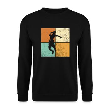 Badminton - Unisex Pullover - Schwarz - Vorne - Alina (178cm) & Michal (187cm)