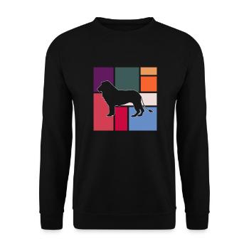 Lion - Sweat-shirt Unisexe - noir - Devant - Alina (178cm) & Michal (187cm)