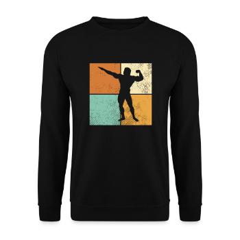 Culturisme - Sweat-shirt Unisexe - noir - Devant - Alina (178cm) & Michal (187cm)