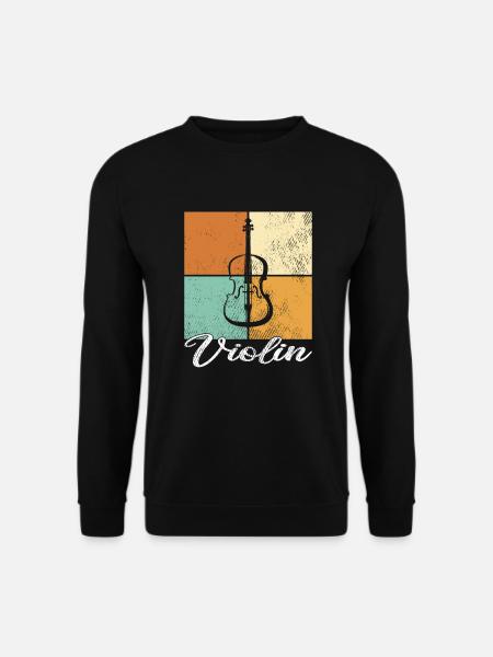Geige - Unisex Pullover - Schwarz