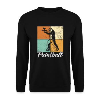 Paintball - Unisex Sweatshirt - black - Front - Alina (178cm) & Michal (187cm)