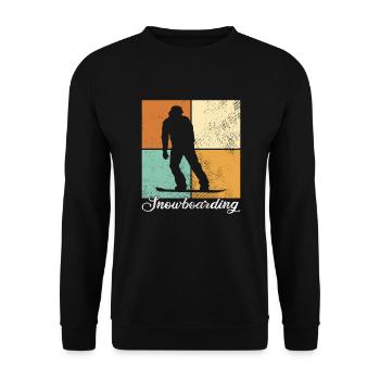 Planche à neige - Sweat-shirt Unisexe - noir - Devant - Alina (178cm) & Michal (187cm)