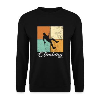 Grimper - Sweat-shirt Unisexe - noir - Devant - Alina (178cm) & Michal (187cm)