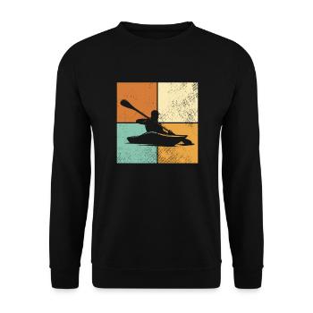 Kanu - Unisex Pullover - Schwarz - Vorne - Alina (178cm) & Michal (187cm)