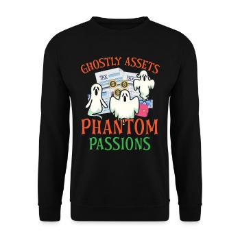 Gespenstisches Vermögen Phantom Leidenschaften Gru - Unisex Pullover - Schwarz - Vorne - Alina (178cm) & Michal (187cm)