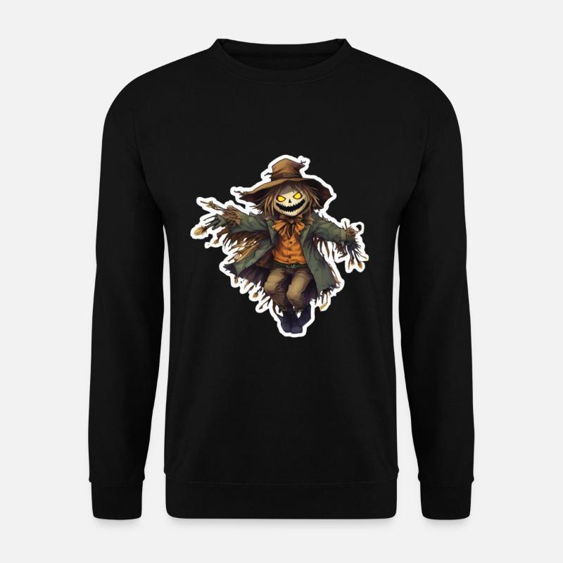 Vogelscheuche Hellowween Vogelscheuchen Kostüm - Unisex Pullover - Schwarz