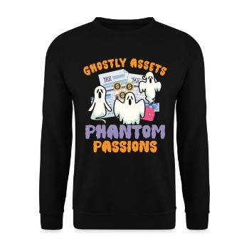 Ghostly Fortune Fantastic Passions - Unisex Sweatshirt - black - Front - Alina (178cm) & Michal (187cm)