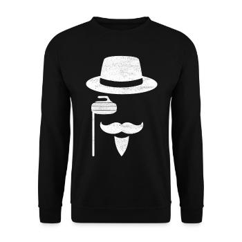 Curling Curling players - Unisex Sweatshirt - black - Front - Alina (178cm) & Michal (187cm)