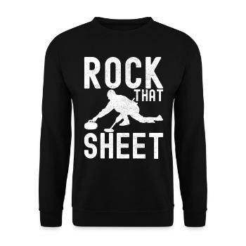 Curling Curling players - Unisex Sweatshirt - black - Front - Alina (178cm) & Michal (187cm)