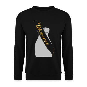 Happy Divorce Party divorcé - Sweat-shirt Unisexe - noir - Devant - Alina (178cm) & Michal (187cm)