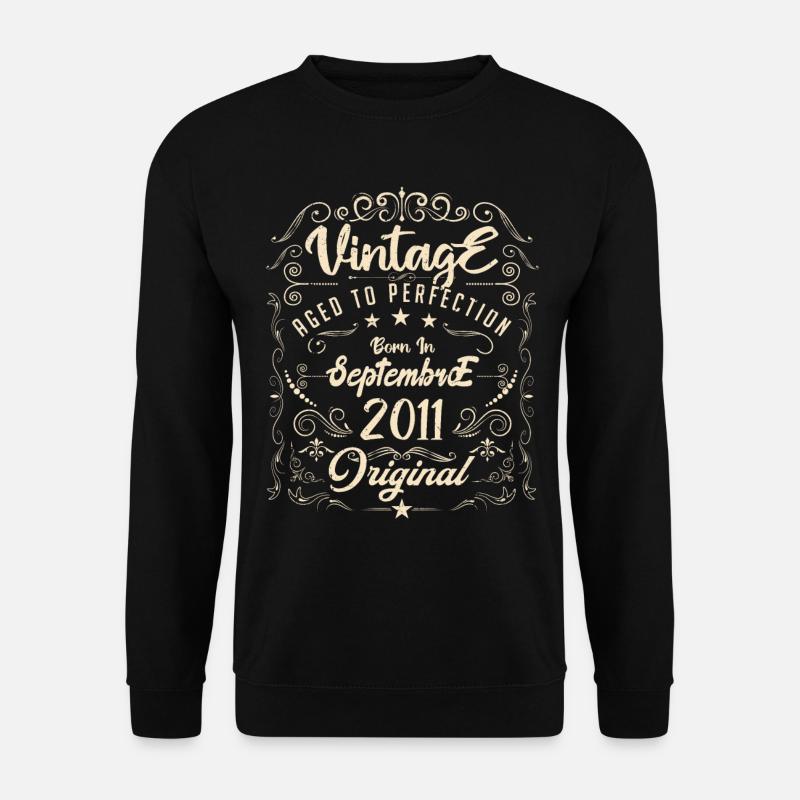 Geboren im September 2011. Geburtstag September 2011. - Unisex Pullover - Schwarz