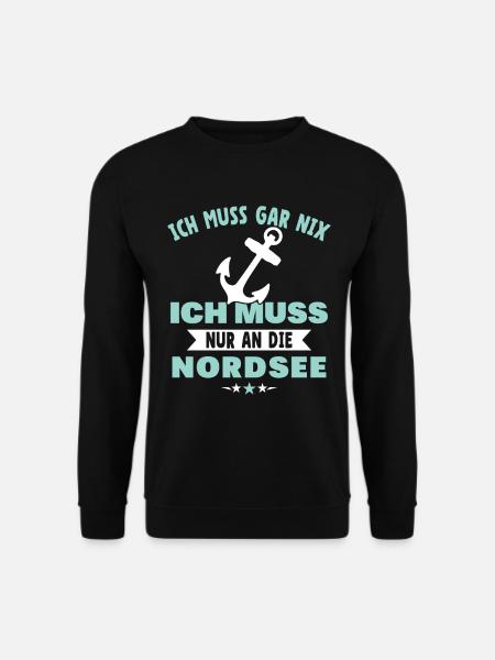 Küstenkind Norddeutschland Ostsee Nordsee Geschenk - Unisex Pullover - Schwarz