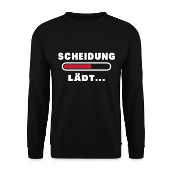 Scheidung Lädt Ladebar - Unisex Pullover - Schwarz - Vorne - Alina (178cm) & Michal (187cm)