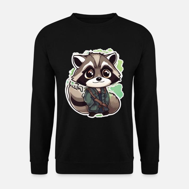 Raccoon - Unisex Sweatshirt - black
