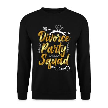 Happy Divorce Party Divorce Party - Unisex Pullover - Schwarz - Vorne - Alina (178cm) & Michal (187cm)