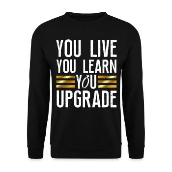 Happy Divorce Party You Live You - Unisex Sweatshirt - black - Front - Alina (178cm) & Michal (187cm)