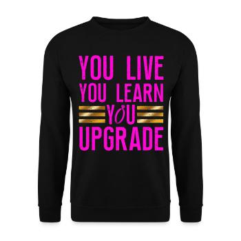Happy Divorce Party You Live You - Unisex Sweatshirt - black - Front - Alina (178cm) & Michal (187cm)