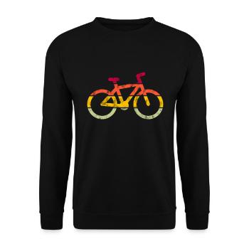 Vélo Rétro - Sweat-shirt Unisexe - noir - Devant - Alina (178cm) & Michal (187cm)
