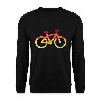Vélo Rétro - Sweat-shirt Unisexe - noir - Devant - Alina (178cm) & Michal (187cm)