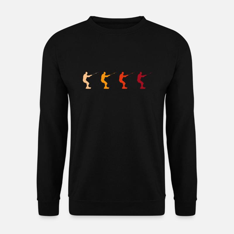 Kite Surfen Retro - Unisex Pullover - Schwarz
