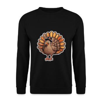 Action de grâce en Turquie - Sweat-shirt Unisexe - noir - Devant - Alina (178cm) & Michal (187cm)