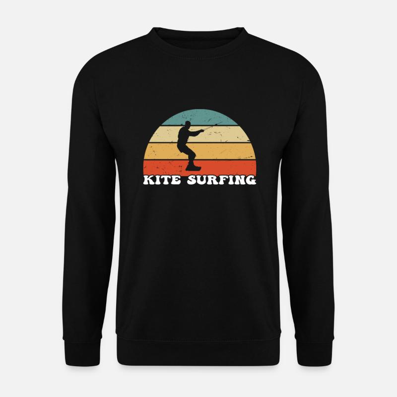 Kite Surfing Retro - Unisex Sweatshirt - black
