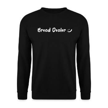 Bread Dealer - Bread Baker - Unisex Sweatshirt - black - Front - Alina (178cm) & Michal (187cm)