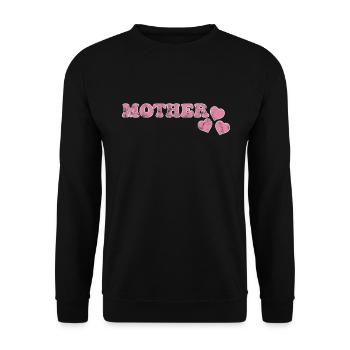 Mutter - Unisex Pullover - Schwarz - Vorne - Alina (178cm) & Michal (187cm)