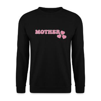 Mutter - Unisex Pullover - Schwarz - Vorne - Alina (178cm) & Michal (187cm)