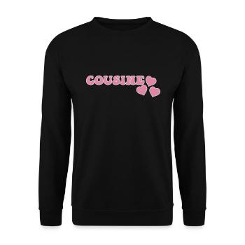 Cousin - Sweat-shirt Unisexe - noir - Devant - Alina (178cm) & Michal (187cm)
