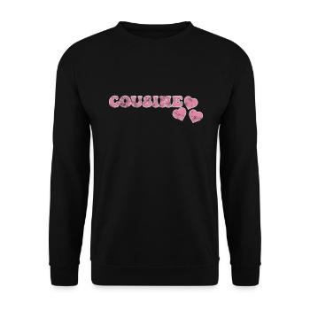 Cousin - Sweat-shirt Unisexe - noir - Devant - Alina (178cm) & Michal (187cm)