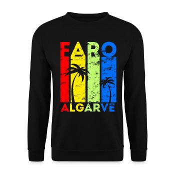 Faro Algarve Portugal Idée de vacances - Sweat-shirt Unisexe - noir - Devant - Alina (178cm) & Michal (187cm)