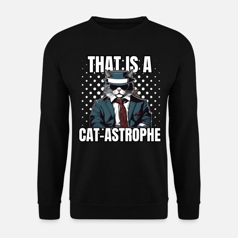 Kat skjorte Kat Gave Idé Kitt - Unisex sweater - sort