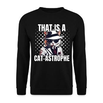 Chemise Chat Chat Cadeau Idée Mastic - Sweat-shirt Unisexe - noir - Devant - Alina (178cm) & Michal (187cm)