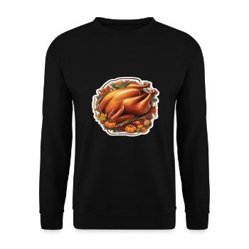 Thanksgiving - Unisex Sweatshirt - black - Front - Alina (178cm) & Michal (187cm)