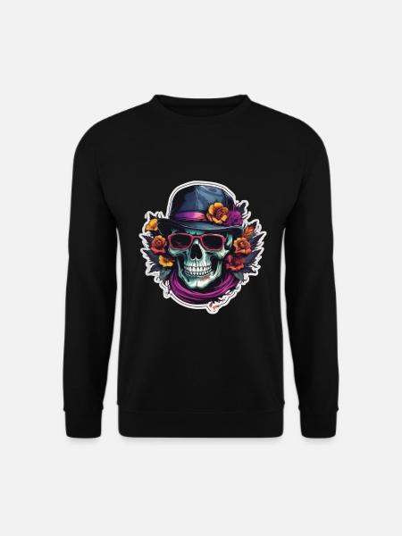 Skull Sonnenbrille Skulls Totenkopf Totenköpfe - Unisex Pullover - Schwarz