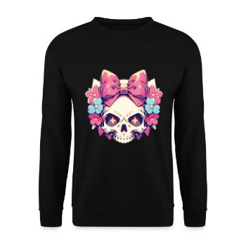 Skulls - Unisex Pullover - Schwarz - Vorne - Alina (178cm) & Michal (187cm)