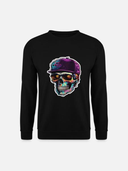 Skull Occhiali da sole Skulls Skull Skulls Skulls - Felpa unisex - nero