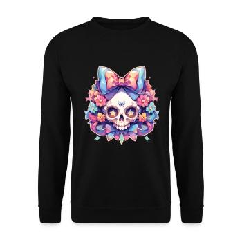 Skulls - Unisex Pullover - Schwarz - Vorne - Alina (178cm) & Michal (187cm)
