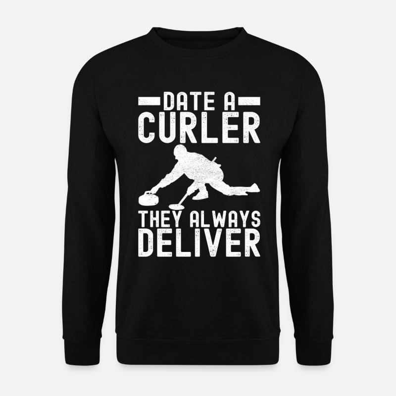 Curling Curlingspieler - Unisex Pullover - Schwarz