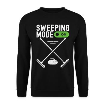 Curling Curling players - Unisex Sweatshirt - black - Front - Alina (178cm) & Michal (187cm)