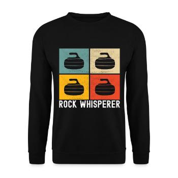 Curling Curling players - Unisex Sweatshirt - black - Front - Alina (178cm) & Michal (187cm)