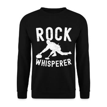 Curling Curling players - Unisex Sweatshirt - black - Front - Alina (178cm) & Michal (187cm)