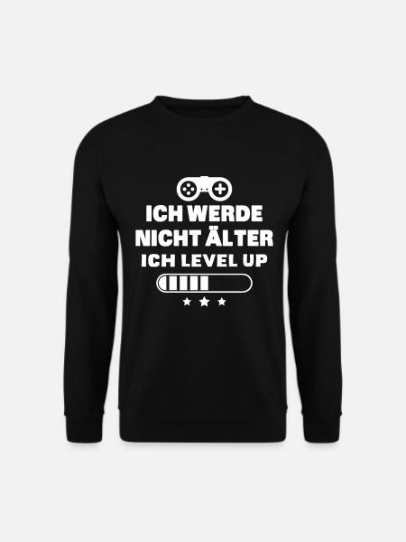 Ich Level Up Gaming Gaming Birthday - Unisex Pullover - Schwarz