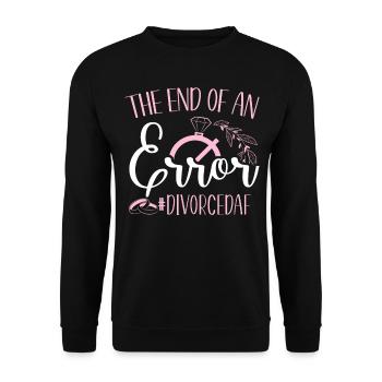 Happy Divorce Party The End Of An - Unisex Sweatshirt - black - Front - Alina (178cm) & Michal (187cm)