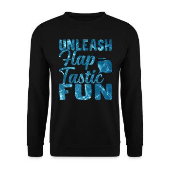 Rabat de raies manta - Amusement tactile Raies manta - Sweat-shirt Unisexe - noir - Devant - Alina (178cm) & Michal (187cm)