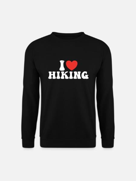 I love hiking - Unisex Sweatshirt - black